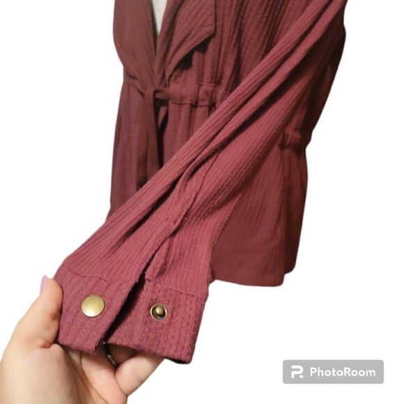 Knox Rose Women's Burgundy Cardigan Size Small - Picture 5 of 7